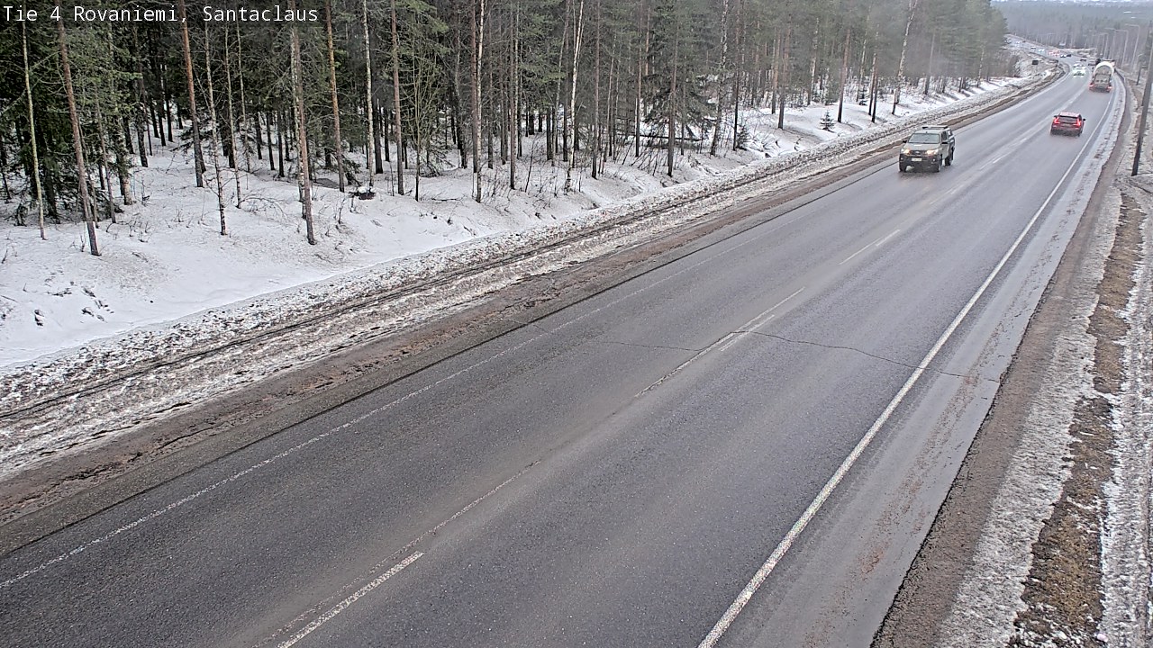 Weather Camera Image Väg 4 Rovaniemi, Santa Claus, Rovaniemi, Lappi