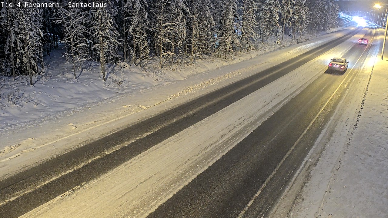 Weather Camera Image Väg 4 Rovaniemi, Santa Claus, Rovaniemi, Lappi