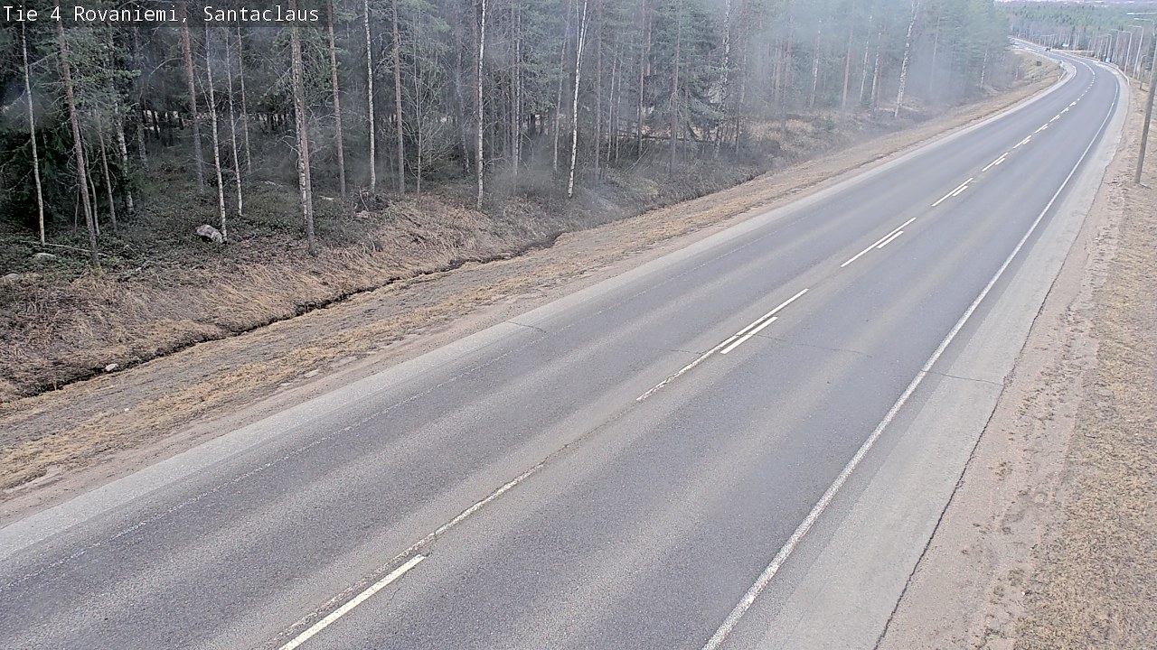 Weather Camera Image Road 4, Rovaniemi, Santa Claus, Rovaniemi, Lappi