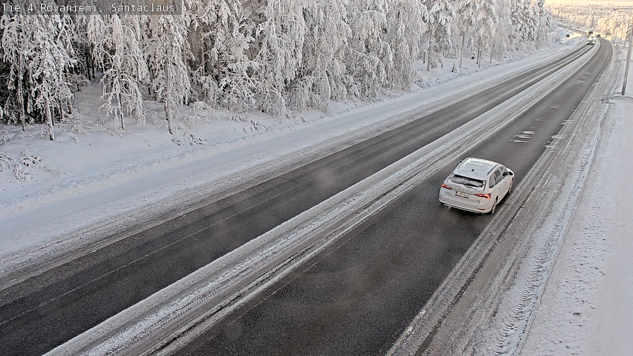 Weather Camera Image Väg 4 Rovaniemi, Santa Claus, Rovaniemi, Lappi