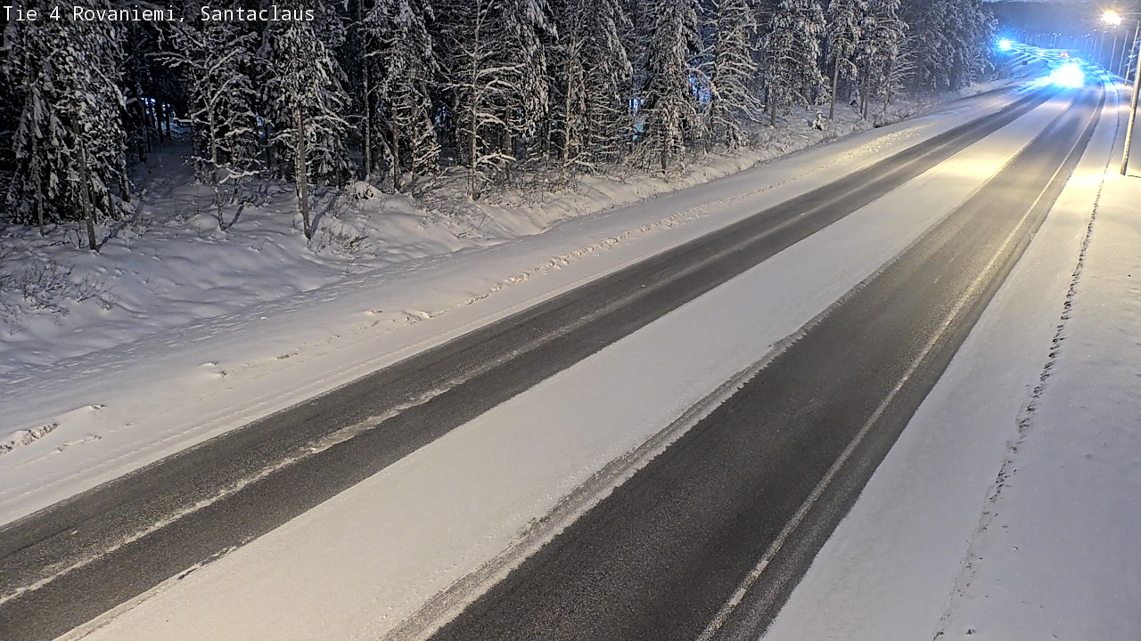 Weather Camera Image Väg 4 Rovaniemi, Santa Claus, Rovaniemi, Lappi