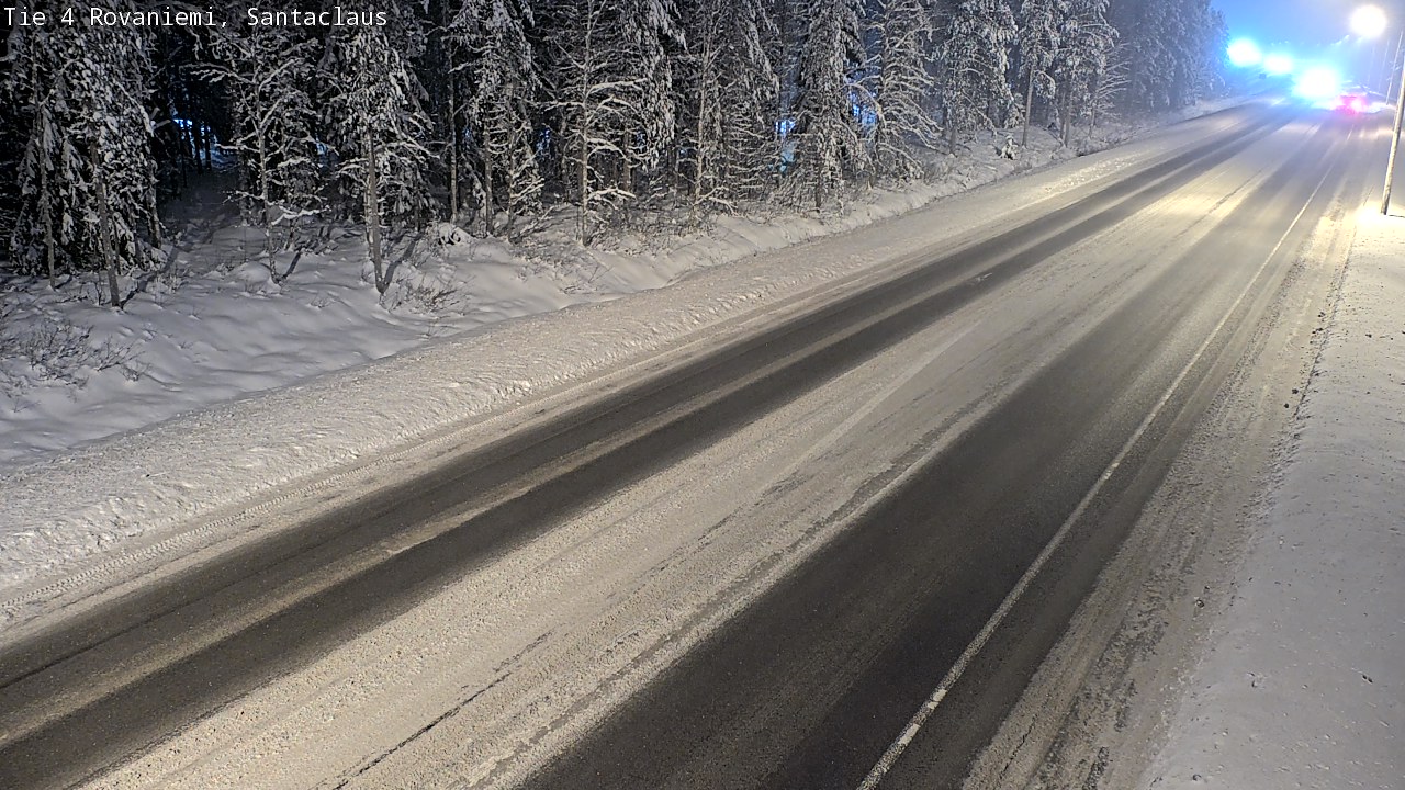 Weather Camera Image Väg 4 Rovaniemi, Santa Claus, Rovaniemi, Lappi