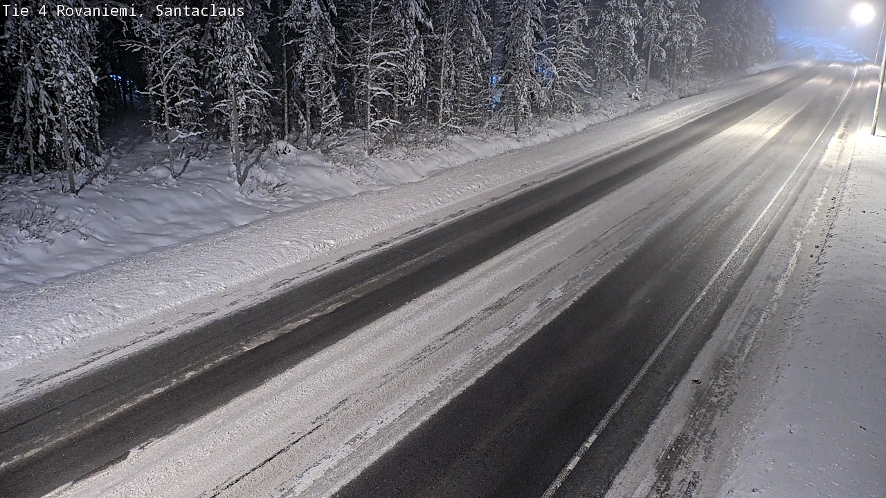 Weather Camera Image Väg 4 Rovaniemi, Santa Claus, Rovaniemi, Lappi