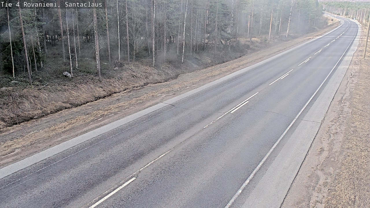 Weather Camera Image Väg 4 Rovaniemi, Santa Claus, Rovaniemi, Lappi