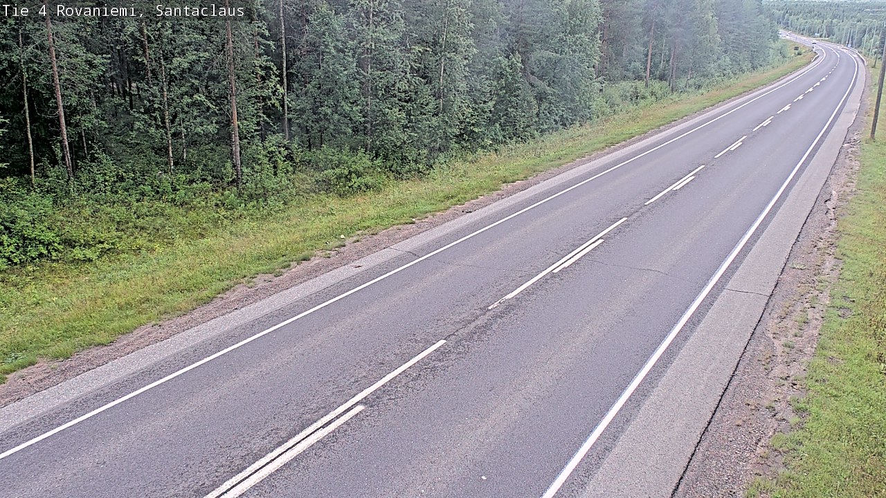Weather Camera Image Väg 4 Rovaniemi, Santa Claus, Rovaniemi, Lappi