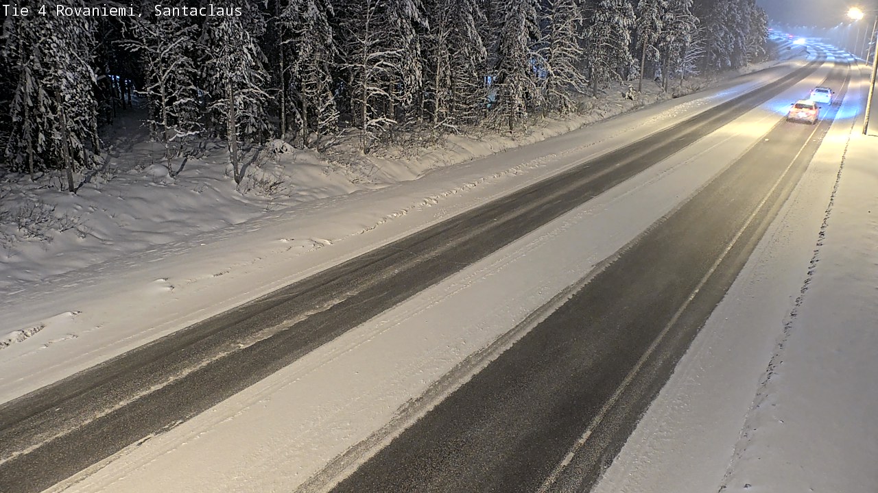 Weather Camera Image Väg 4 Rovaniemi, Santa Claus, Rovaniemi, Lappi
