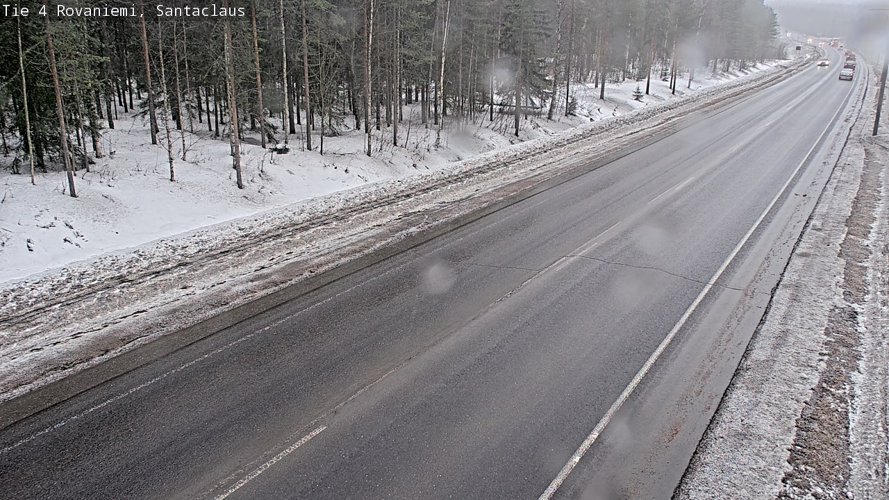 Weather Camera Image Väg 4 Rovaniemi, Santa Claus, Rovaniemi, Lappi