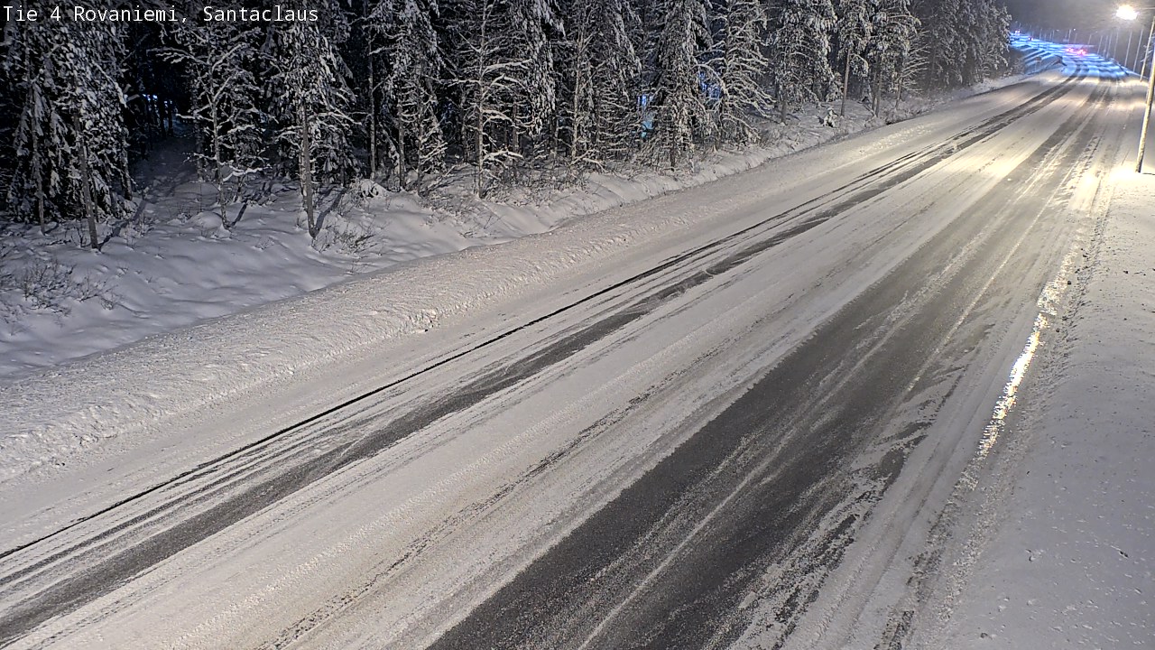 Weather Camera Image Väg 4 Rovaniemi, Santa Claus, Rovaniemi, Lappi
