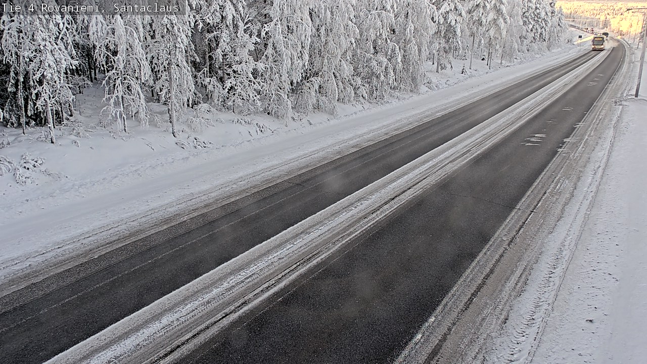 Weather Camera Image Väg 4 Rovaniemi, Santa Claus, Rovaniemi, Lappi