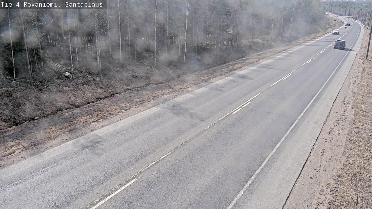 Weather Camera Image Väg 4 Rovaniemi, Santa Claus, Rovaniemi, Lappi