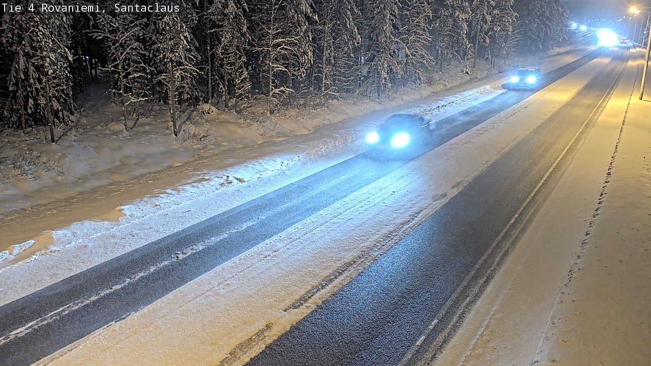 Weather Camera Image Väg 4 Rovaniemi, Santa Claus, Rovaniemi, Lappi