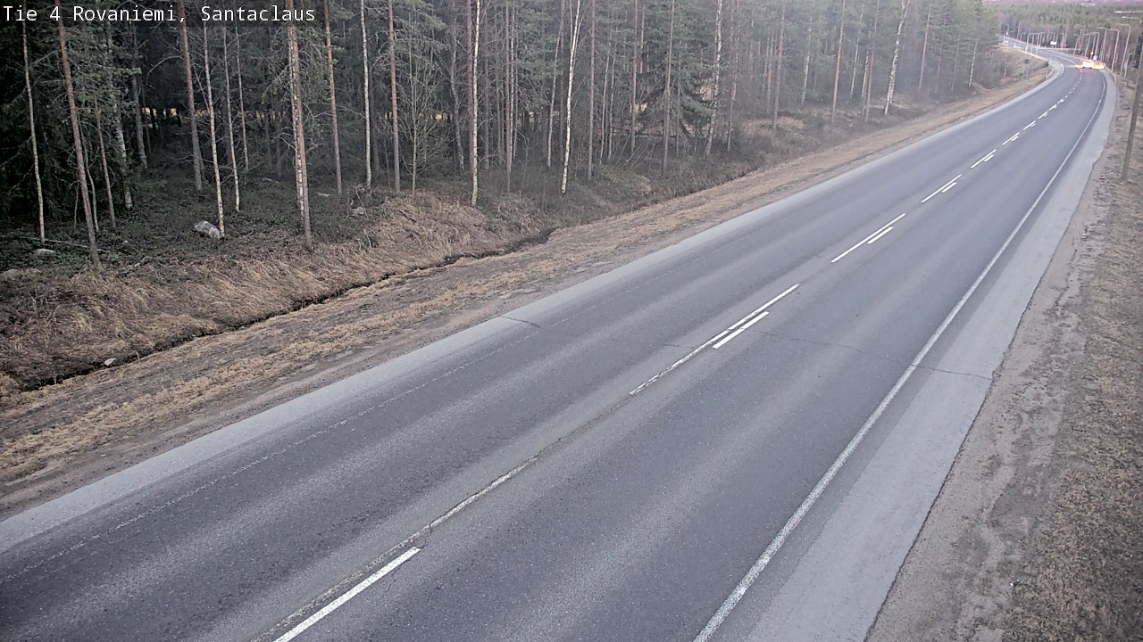 Weather Camera Image Väg 4 Rovaniemi, Santa Claus, Rovaniemi, Lappi