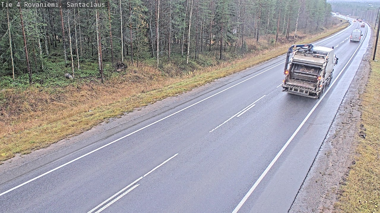 Weather Camera Image Väg 4 Rovaniemi, Santa Claus, Rovaniemi, Lappi