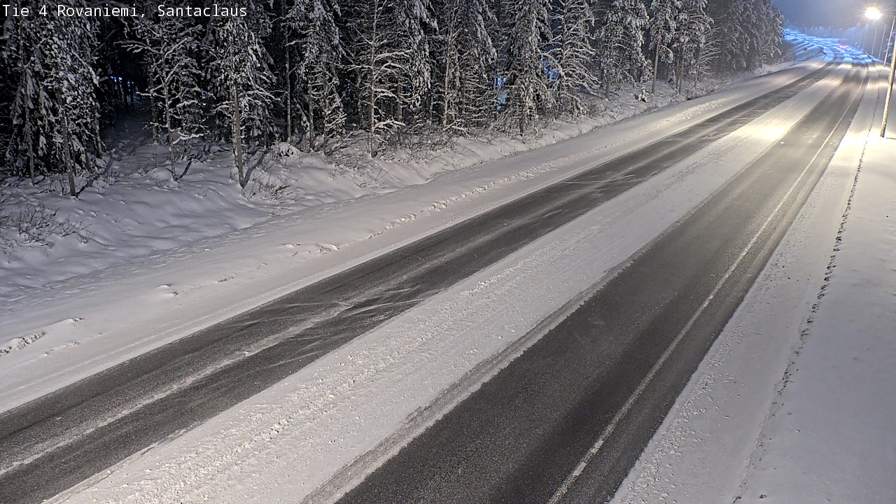 Weather Camera Image Väg 4 Rovaniemi, Santa Claus, Rovaniemi, Lappi