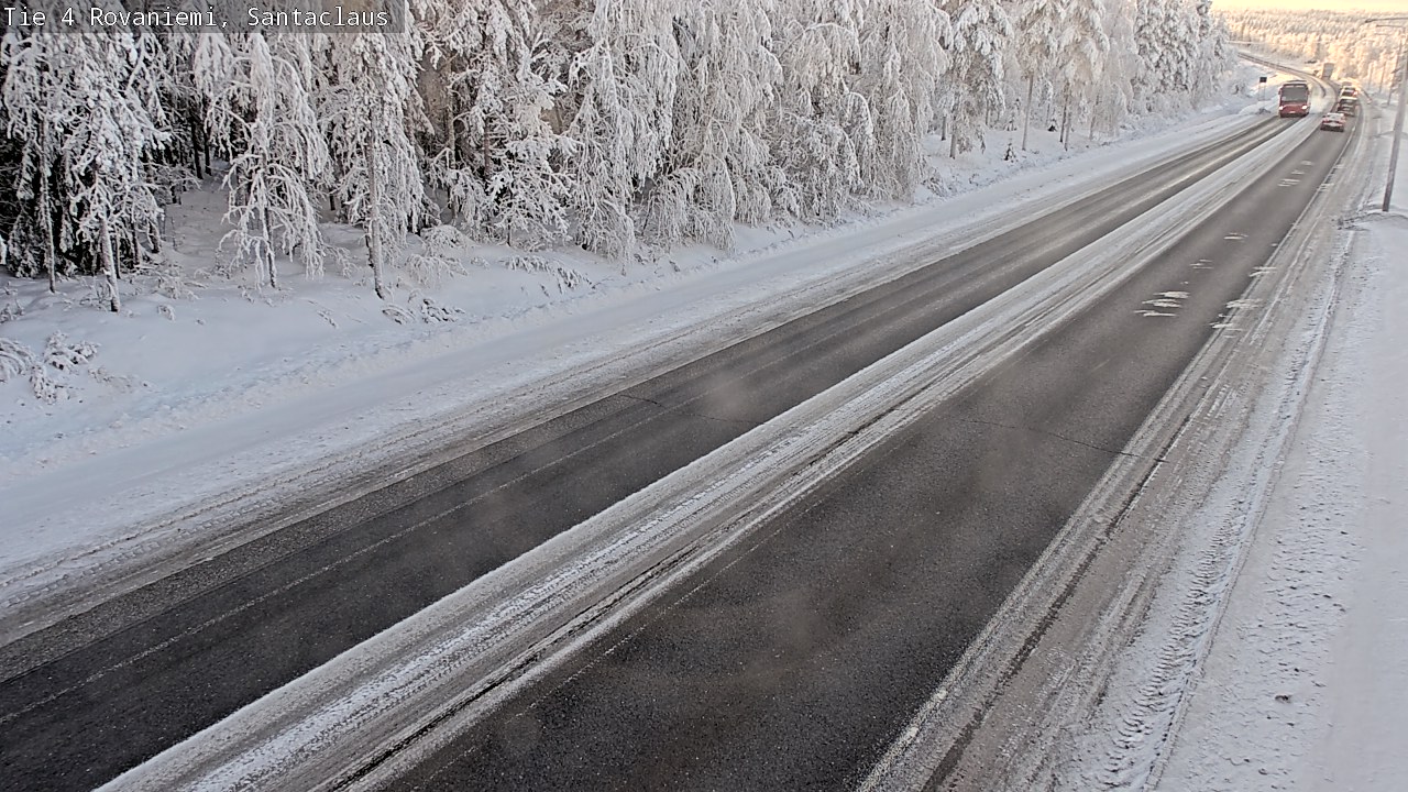 Weather Camera Image Väg 4 Rovaniemi, Santa Claus, Rovaniemi, Lappi