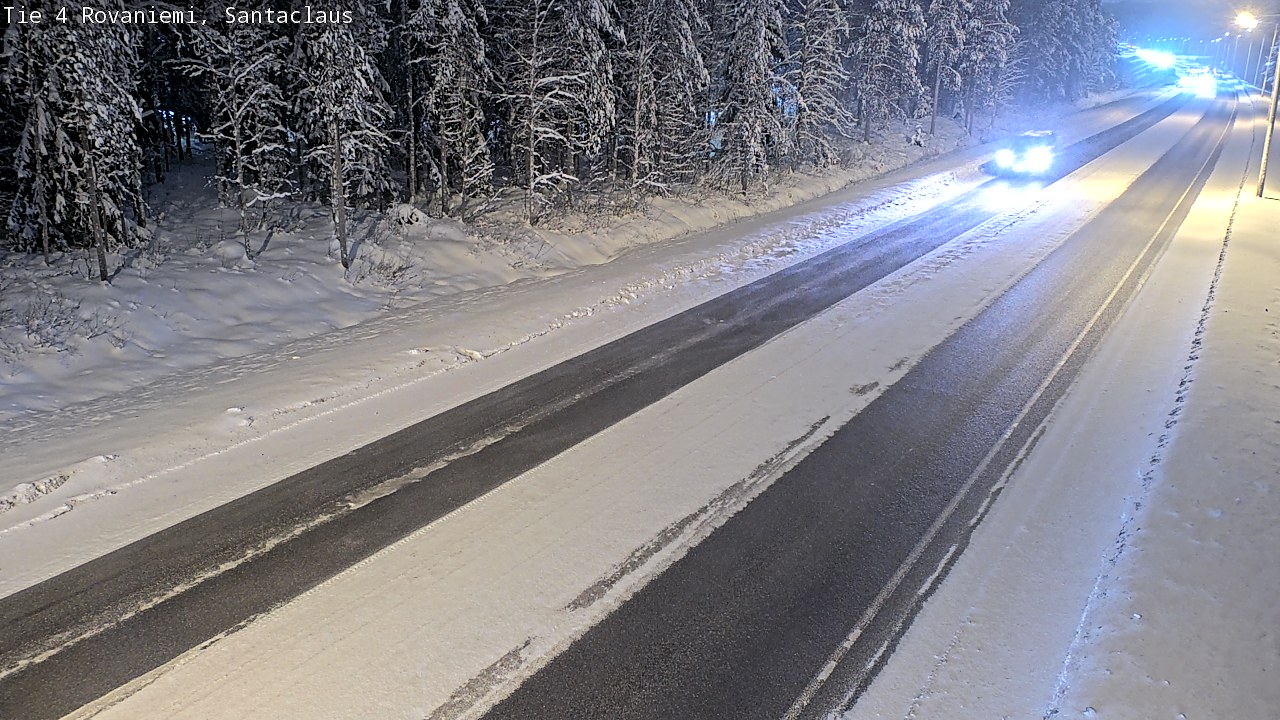 Weather Camera Image Väg 4 Rovaniemi, Santa Claus, Rovaniemi, Lappi