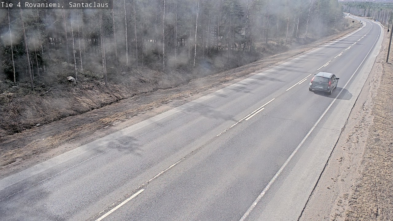 Weather Camera Image Väg 4 Rovaniemi, Santa Claus, Rovaniemi, Lappi