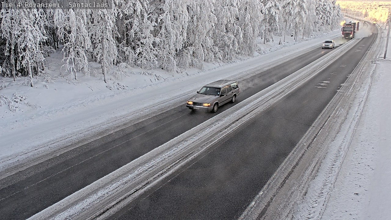 Weather Camera Image Väg 4 Rovaniemi, Santa Claus, Rovaniemi, Lappi