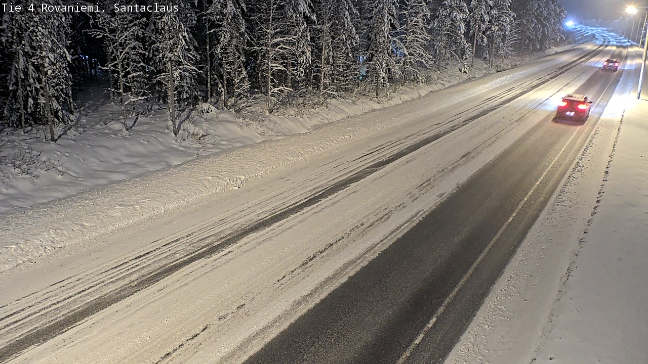 Weather Camera Image Väg 4 Rovaniemi, Santa Claus, Rovaniemi, Lappi