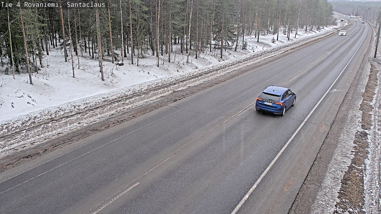 Weather Camera Image Road 4, Rovaniemi, Santa Claus, Rovaniemi, Lappi