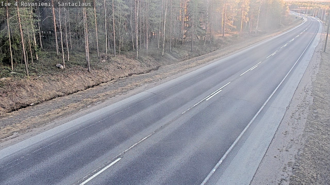 Weather Camera Image Väg 4 Rovaniemi, Santa Claus, Rovaniemi, Lappi