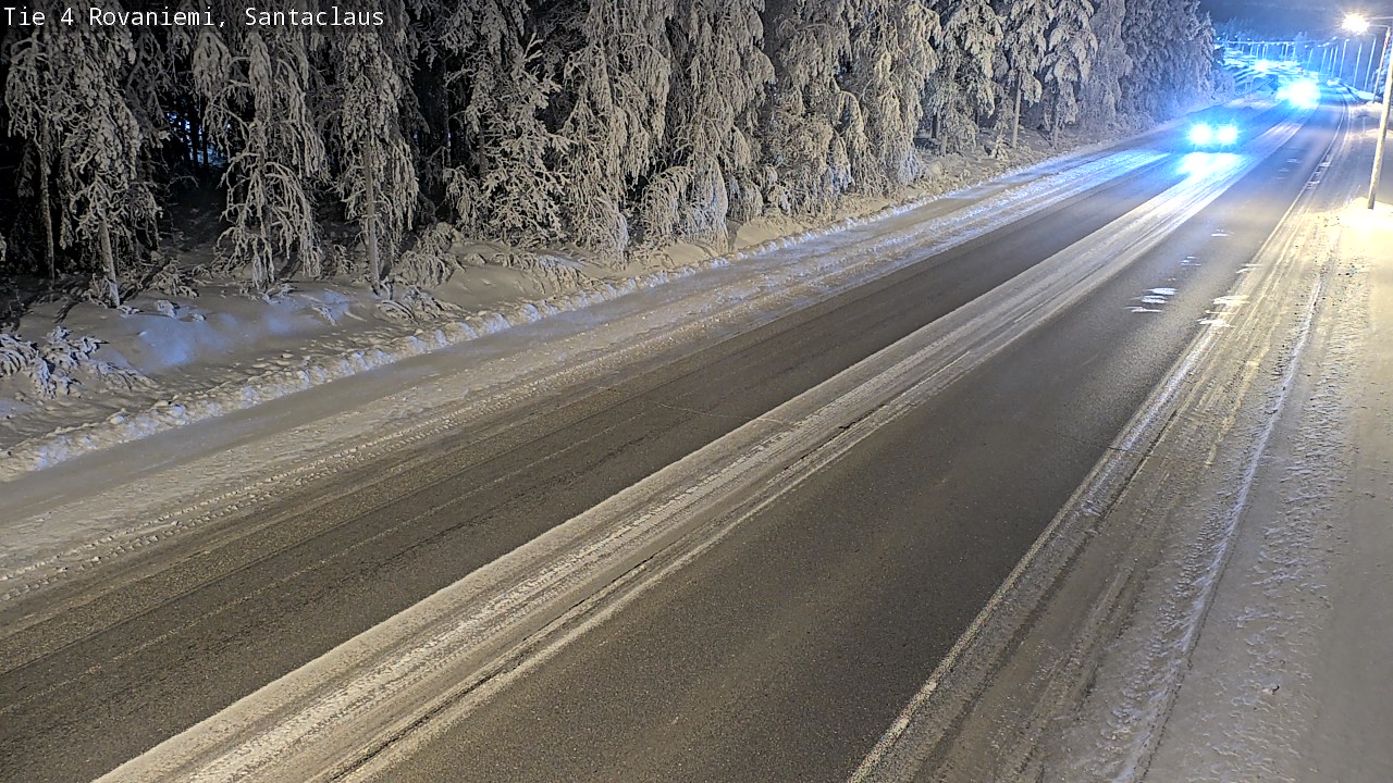 Weather Camera Image Road 4, Rovaniemi, Santa Claus, Rovaniemi, Lappi