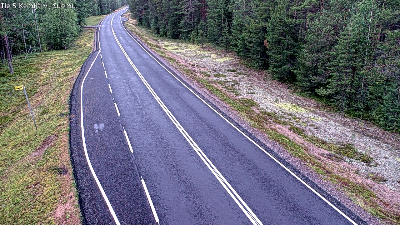 Weather Camera Image Road 5 Kemijärvi, Suomu, Kemijärvi, Lappi