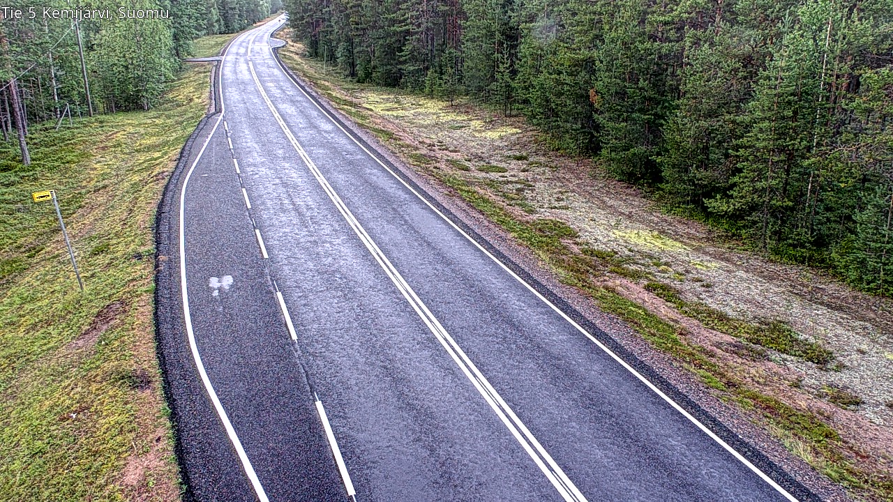 Weather Camera Image Road 5 Kemijärvi, Suomu, Kemijärvi, Lappi