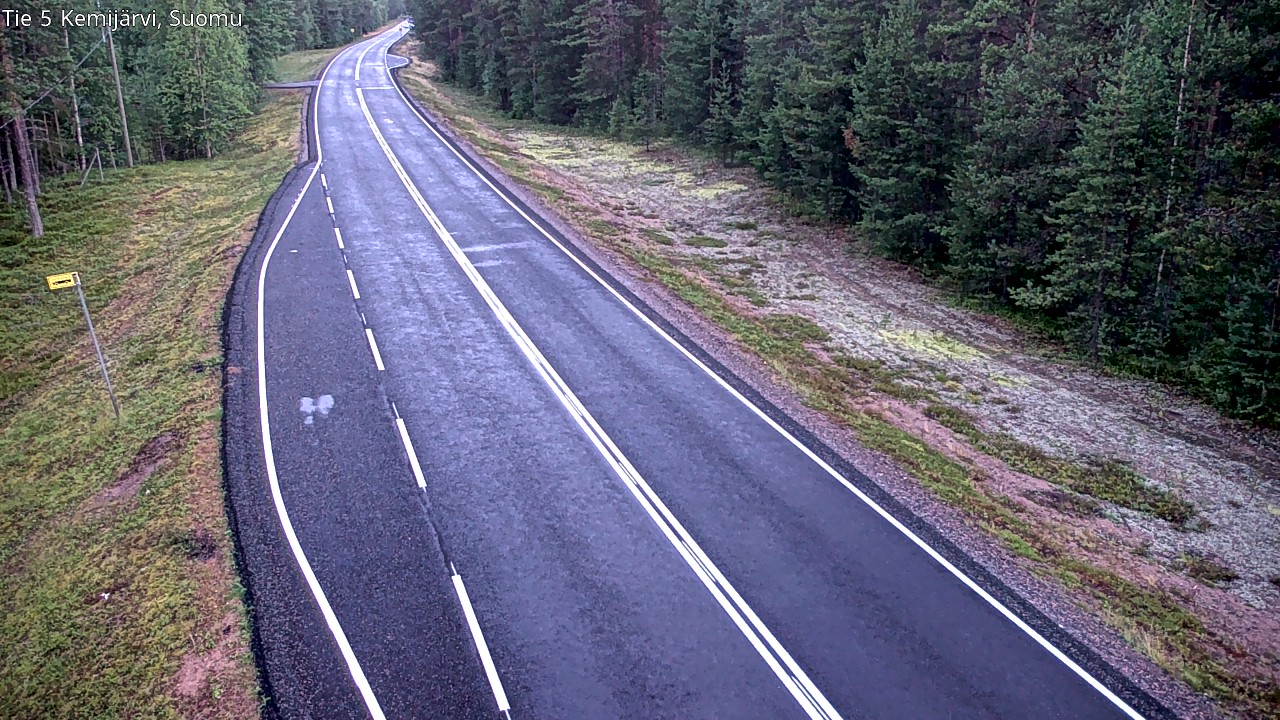 Weather Camera Image Road 5 Kemijärvi, Suomu, Kemijärvi, Lappi