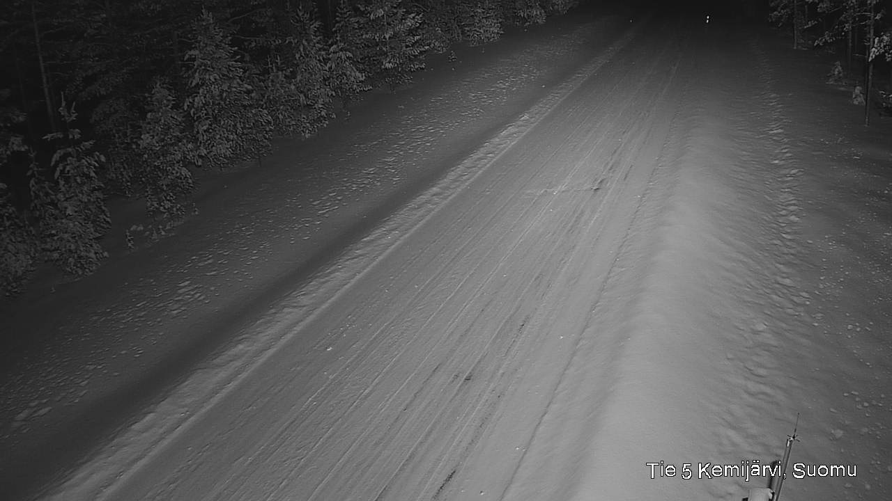 Weather Camera Image Väg 5 Kemi träsk, Suomu, Kemijärvi, Lappi