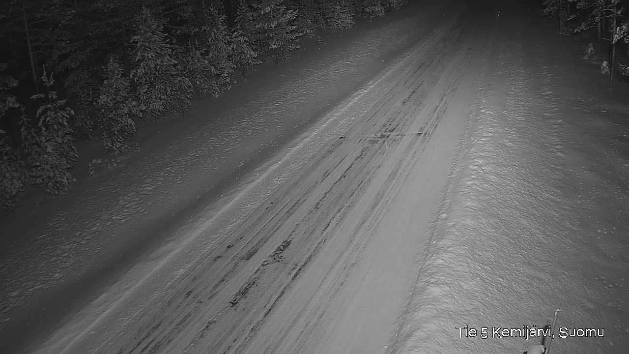 Weather Camera Image Road 5 Kemijärvi, Suomu, Kemijärvi, Lappi
