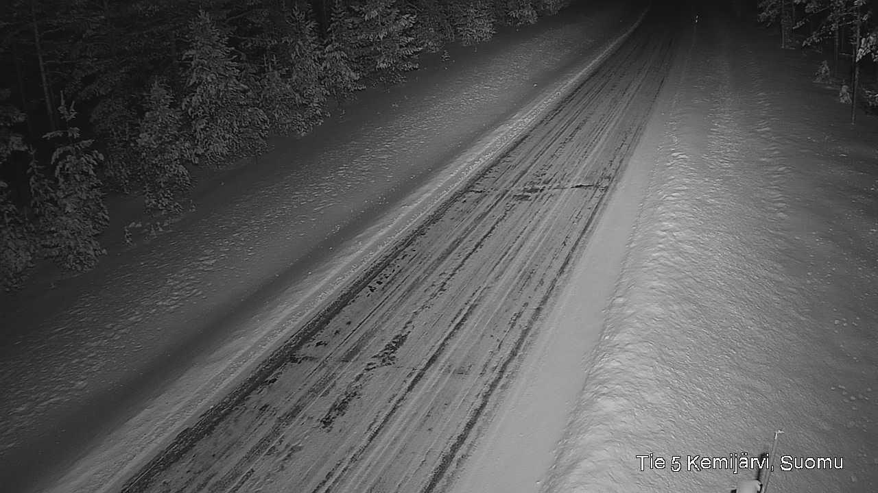 Weather Camera Image Road 5 Kemijärvi, Suomu, Kemijärvi, Lappi