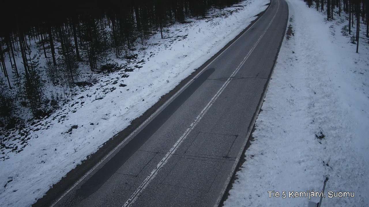Weather Camera Image Road 5 Kemijärvi, Suomu, Kemijärvi, Lappi