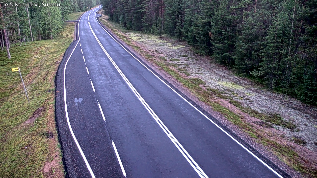 Weather Camera Image Road 5 Kemijärvi, Suomu, Kemijärvi, Lappi