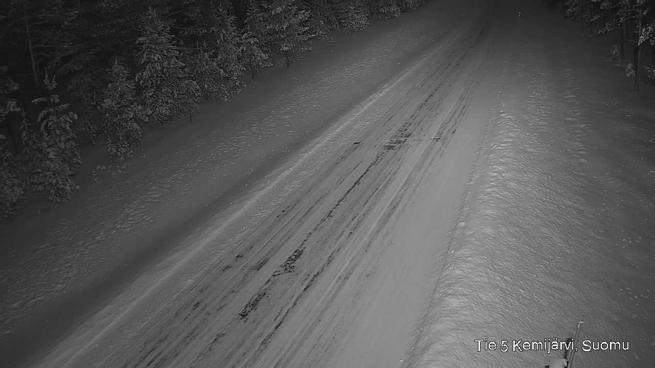 Weather Camera Image Väg 5 Kemi träsk, Suomu, Kemijärvi, Lappi