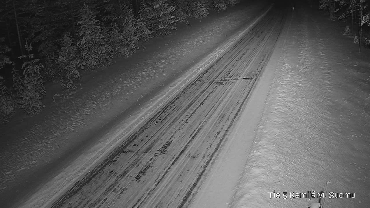 Weather Camera Image Road 5 Kemijärvi, Suomu, Kemijärvi, Lappi