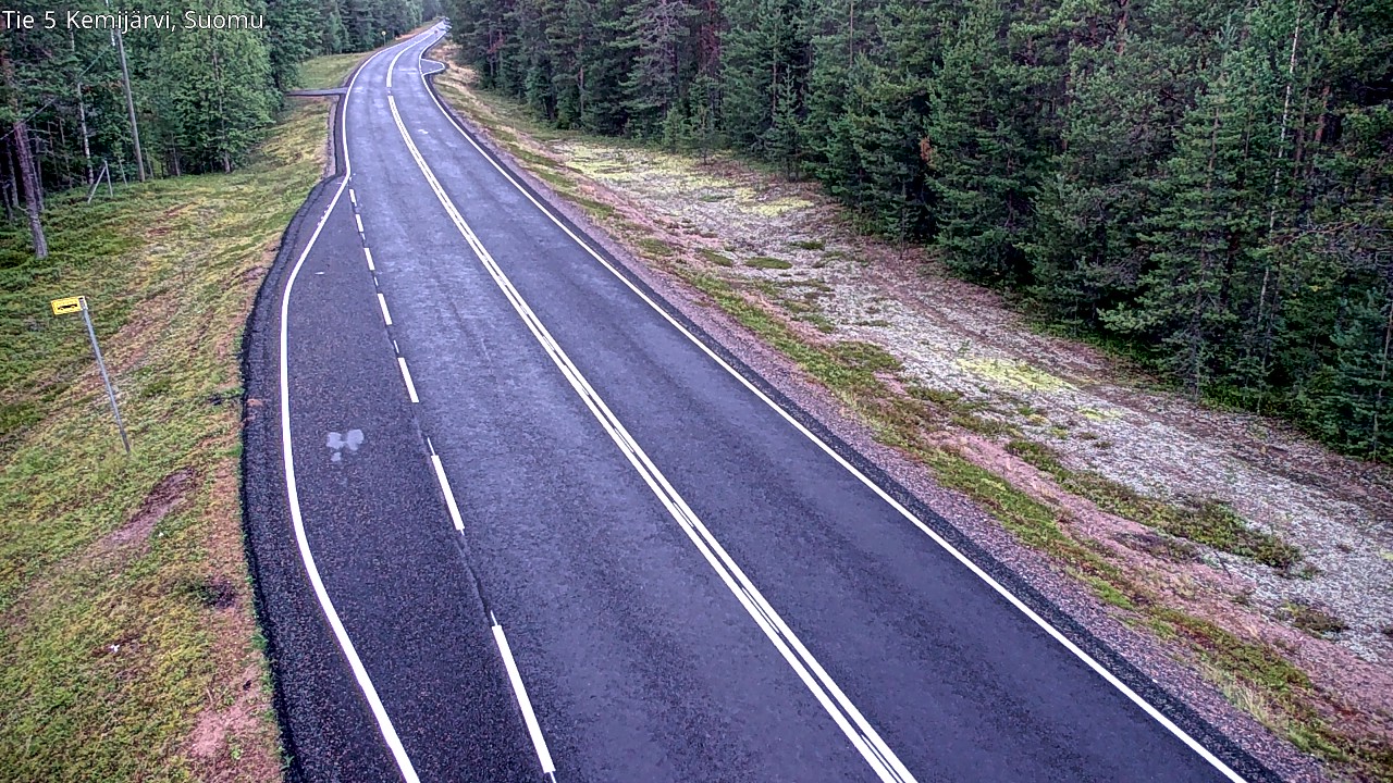 Weather Camera Image Road 5 Kemijärvi, Suomu, Kemijärvi, Lappi