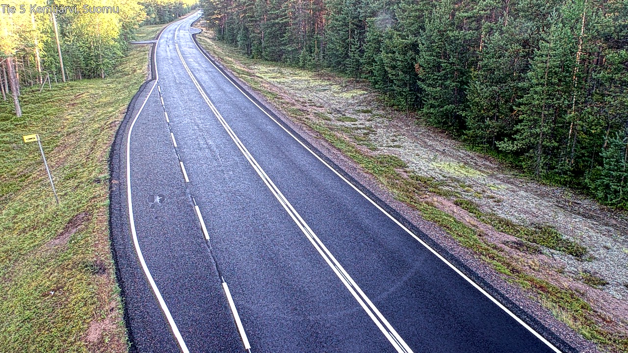 Weather Camera Image Road 5 Kemijärvi, Suomu, Kemijärvi, Lappi