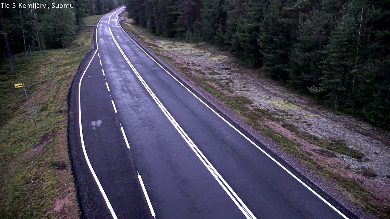 Weather Camera Image Road 5 Kemijärvi, Suomu, Kemijärvi, Lappi