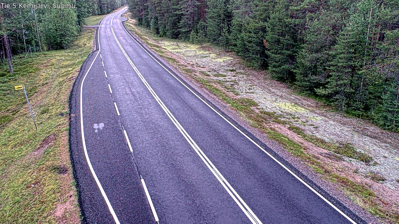 Weather Camera Image Road 5 Kemijärvi, Suomu, Kemijärvi, Lappi