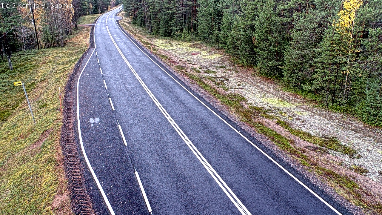 Weather Camera Image Road 5 Kemijärvi, Suomu, Kemijärvi, Lappi