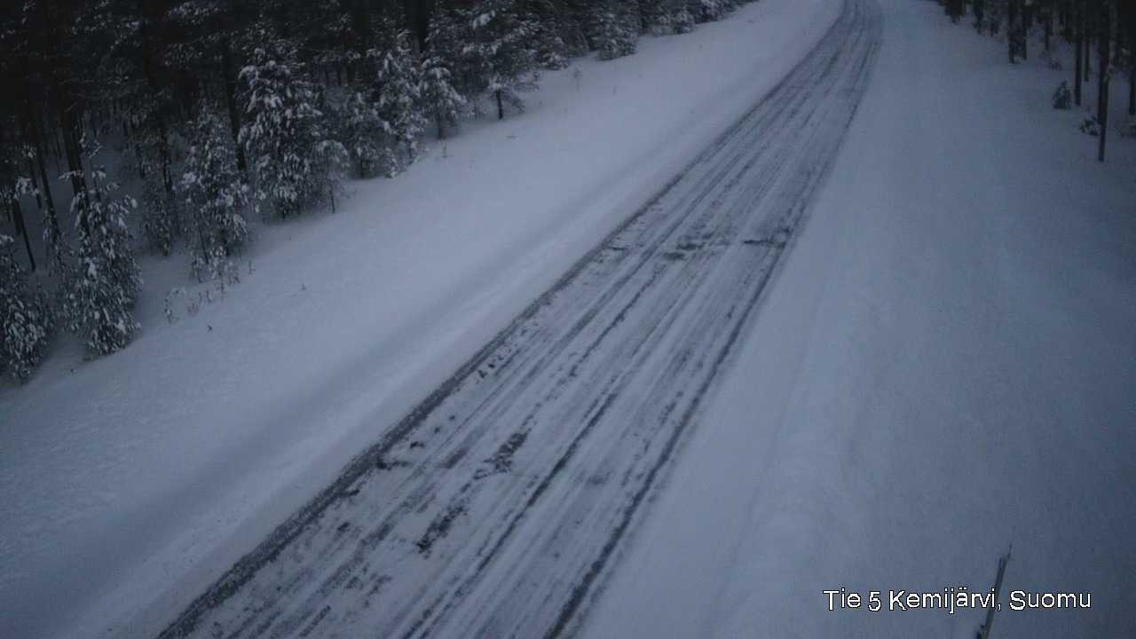 Weather Camera Image Road 5 Kemijärvi, Suomu, Kemijärvi, Lappi