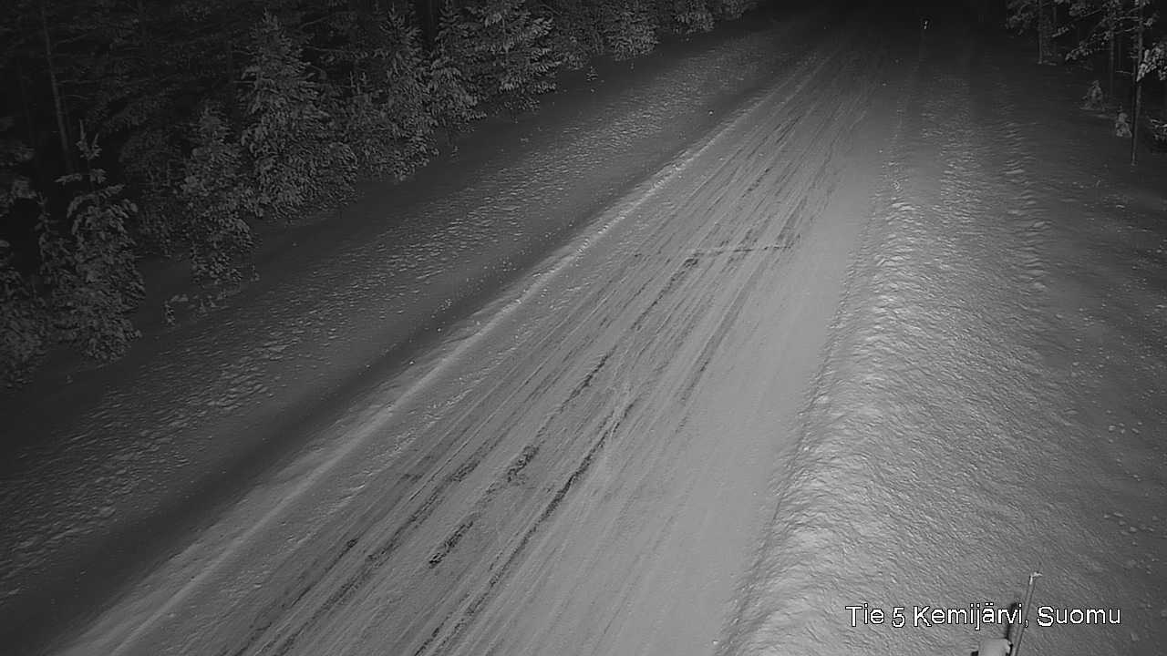 Weather Camera Image Väg 5 Kemi träsk, Suomu, Kemijärvi, Lappi