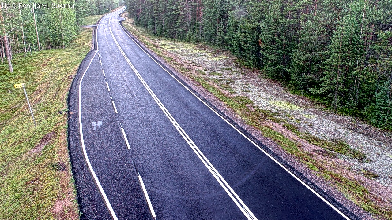 Weather Camera Image Road 5 Kemijärvi, Suomu, Kemijärvi, Lappi