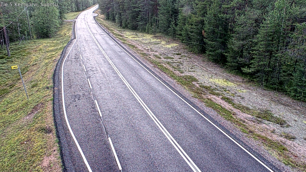 Weather Camera Image Road 5 Kemijärvi, Suomu, Kemijärvi, Lappi