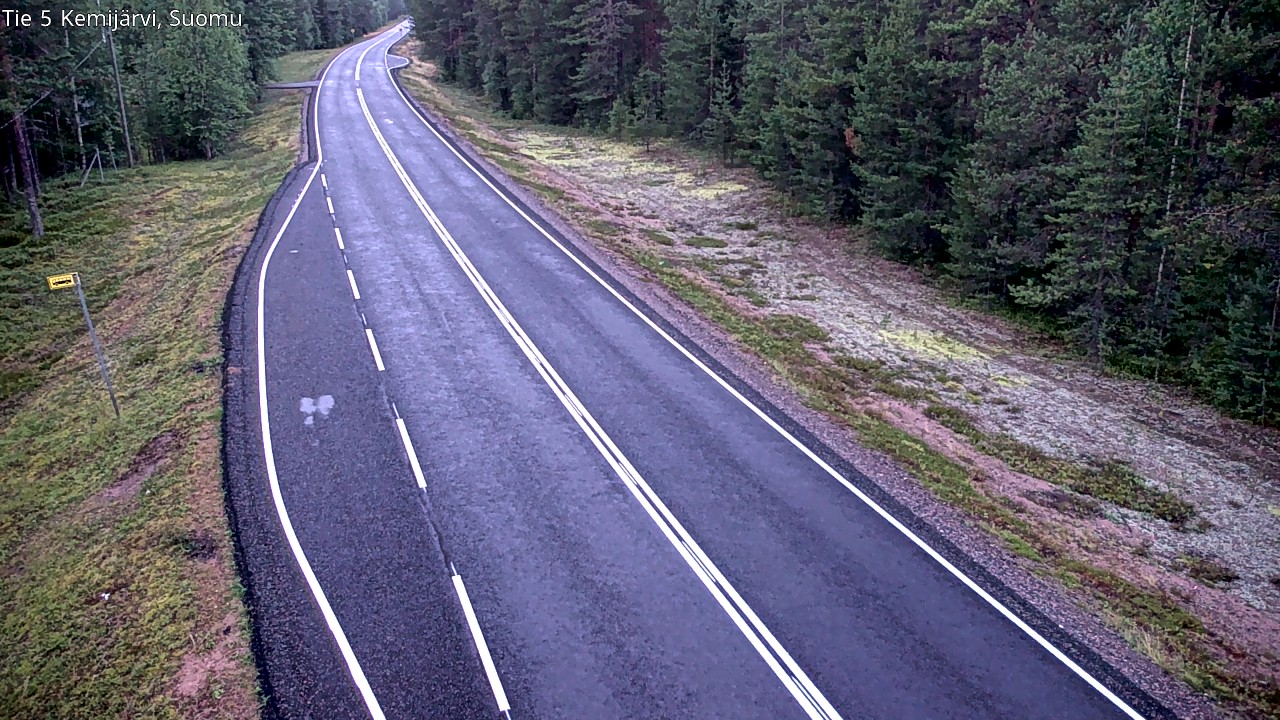 Weather Camera Image Road 5 Kemijärvi, Suomu, Kemijärvi, Lappi