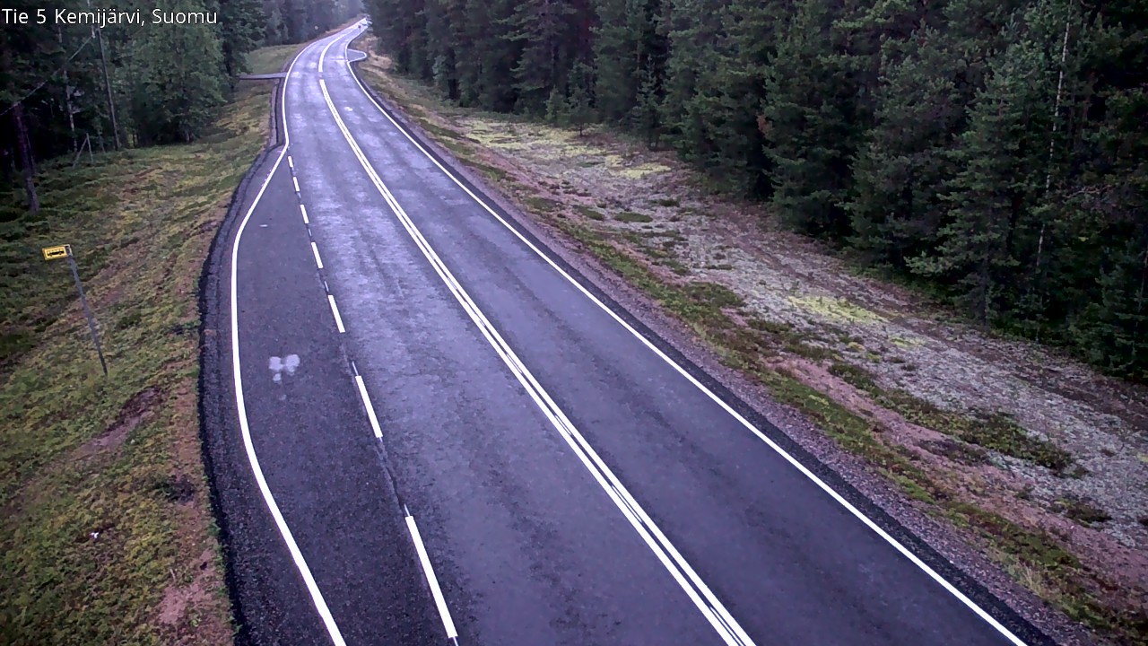 Weather Camera Image Road 5 Kemijärvi, Suomu, Kemijärvi, Lappi