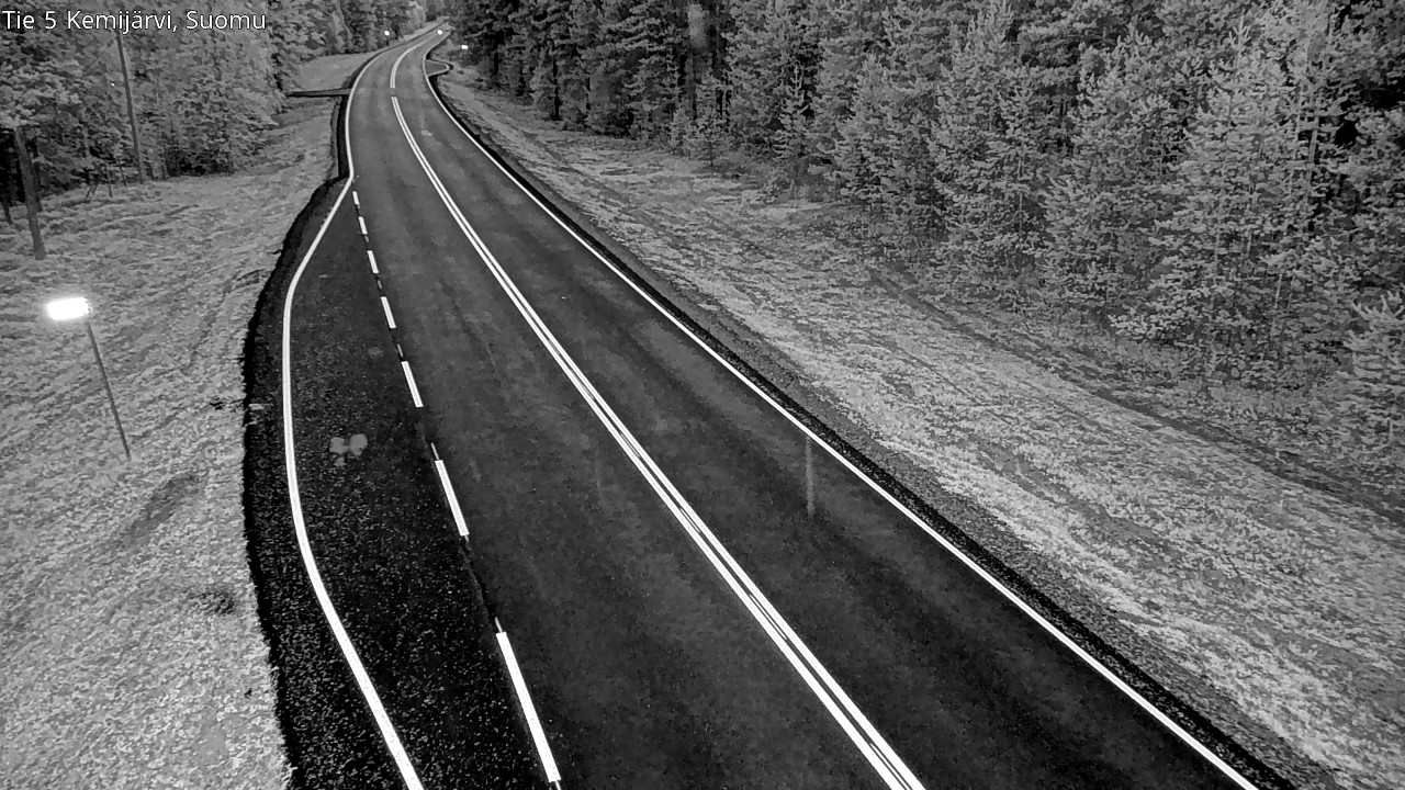 Weather Camera Image Road 5 Kemijärvi, Suomu, Kemijärvi, Lappi