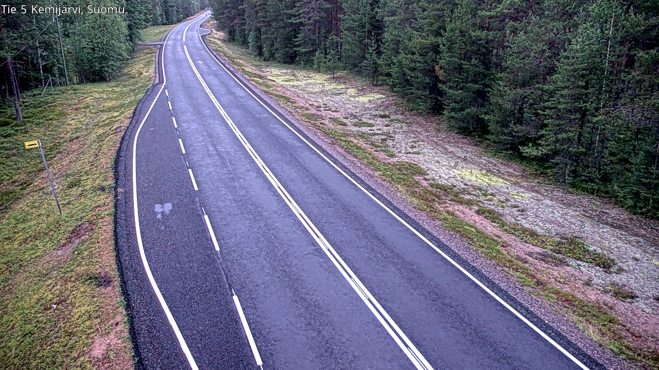 Weather Camera Image Road 5 Kemijärvi, Suomu, Kemijärvi, Lappi