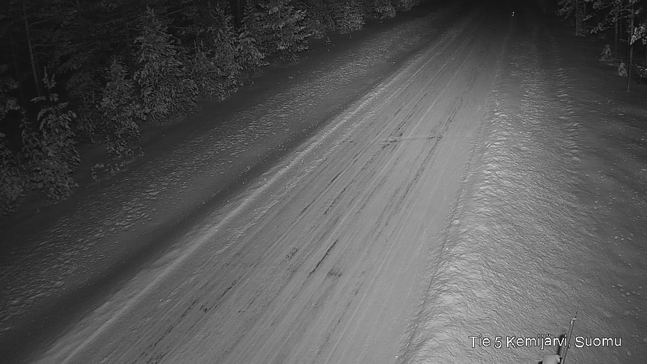 Weather Camera Image Väg 5 Kemi träsk, Suomu, Kemijärvi, Lappi